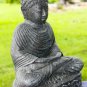 Serenity Buddha Garden Statue Handmade cast lava stone Bali Yard Art