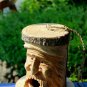 Tree Spirit Birdhouse Wizard rustic Hand Carved Wood Bird house Bali garden Art