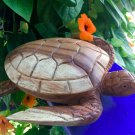 Hand Carved Sea Turtle Trinket Box Jewelry handmade Wood carving Balinese Art