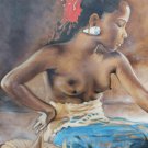 Balinese Nude Women Oil Painting Fine Bali Wall art handmade Signed Bali