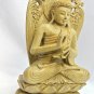 Balinese Teaching Buddha statue Vitarka Pose hand Carved Wood Sculpture Bali Art