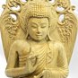 Balinese Teaching Buddha statue Vitarka Pose hand Carved Wood Sculpture Bali Art