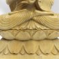 Balinese Teaching Buddha statue Vitarka Pose hand Carved Wood Sculpture Bali Art