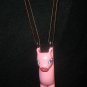 Parachuting Pig Mobile Skydiving Animal carved wood Balinese folk art