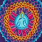 Batik Lotus Mandala Wall hanging Handmade Tapestry Banner Yoga Bali Art