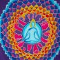 Batik Lotus Mandala Wall hanging Handmade Tapestry Banner Yoga Bali Art