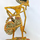 Old Wayang Panji Shadow Puppet Sculpture Teak Wood Wall Art Java Indonesian 26"