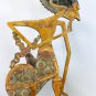 Old Wayang Panji Shadow Puppet Sculpture Teak Wood Wall Art Java Indonesian 26"