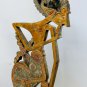 Old Wayang Panji Shadow Puppet Sculpture Teak Wood Wall Art Java Indonesian 26"