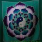 Batik Yin Yang  Mandala Wall Hanging Banner Tapestry Handmade Balinese Art