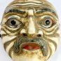 Balinese Drama Mask Pensive Man Topeng Hand Carved wood Vintage Bali ART
