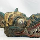 Vintage Balinese Mask Barong Macan Hand Carved wood Bali FOLK ART Indonesian