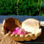 Cupped BUDDHA Mudra HANDS Carved wood Jewelry Trinket Bowl Balinese art