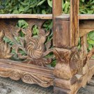 Old Indonesian Tobacco Cutting stool Tool Folk Art Carved Teak Wood Kudus Java