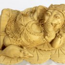 Resting Ganapati Ganesha Statue Elephant God Hand Carved Wood Sculpture Bali Art Resting Ganapati Ganesha Statue Elephant God Hand Carved Wood Sculpture Bali Art