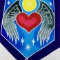 Batik Prayer Flag String Om Yin Yang Peace Love Sun Moon wall hanging Bali Art