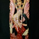 Balinese Legong Dancer Statue Sculpture Hand Carved Wood Bali Art 20"