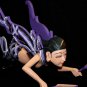 Winged Mermaid Goddess Mobile Demon Chaser Carved Wood Purple Bali Art 17"