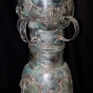 Bronze Rain Drum Vintage Garden Table Sculpture Indonesian Balinese Art