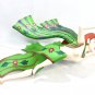 Balinese Winged Dewi Sri Mobile Spiritchaser Goddess carved wood Bali Art Green
