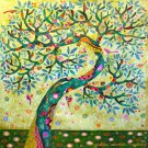 Tree of Life Wall Art Painting Klimt Inspired Signed acrylic canvas Ubud Bali