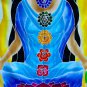 Meditation Chakra Yoga Goddess Wall hanging Tapestry Bali Batik art Decor