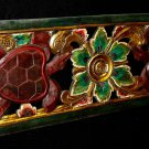 Sea Turtle architectural Panel wall art sculpture Carved Wood Balinese carving
