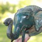 Bronze Ganesha Elephant Wall Hook lost wax Cast Verdigris Balinese Art