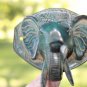 Bronze Ganesha Elephant Wall Hook lost wax Cast Verdigris Balinese Art
