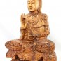 Guanyin Goddess of Compassion Mercy Statue Wood Carving Sculpture Bali Art 25"