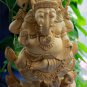Ganesha Remover of Obstacles Statue Carved Wood sculpture Balinese Hindu Art