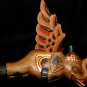 Flying Elephant mobile demon chaser Bali carved wood Balinese folk Art 12"