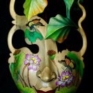 Balinese Abstract Mask Butterfly Goddess Painted Carved Wood Wall Art