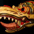 Balinese Garuda Eagle Mask Topeng Carved wood Bali Wall Art Indonesia white