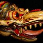Balinese Garuda Eagle Mask Topeng Carved wood Bali Wall Art Indonesia white