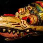 Balinese Garuda Eagle Mask Topeng Carved wood Bali Wall Art Indonesia white