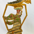 Old Wayang Chandra Shadow Puppet Sculpture Teak Wood Wall Art Java Indonesian