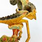 Old Wayang Chandra Shadow Puppet Sculpture Teak Wood Wall Art Java Indonesian