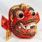 Red Hanuman Mask the Monkey General Balinese Hand Carved Wood Bali wall Art