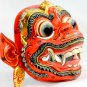 Red Hanuman Mask the Monkey General Balinese Hand Carved Wood Bali wall Art