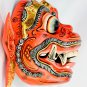 Red Hanuman Mask the Monkey General Balinese Hand Carved Wood Bali wall Art