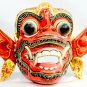 Red Hanuman Mask the Monkey General Balinese Hand Carved Wood Bali wall Art