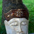 Sublime Buddha Mask Wall Art Sculpture White Carved Balinese Wood Asian Decor Sublime Buddha Mask Wall Art Sculpture White Carved Balinese Wood Asian Decor
