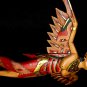 Flying Dewi Sri Goddess Demon Chaser Mobile Winged Carved Wood Bali art red 12"
