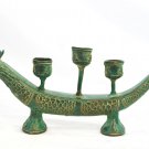 Cosmic Dragon Naga Bronze Candelabra Statue Candlestick Indonesian Bali art