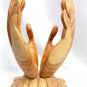 BUDDHA Mudra Blessing HANDS Statue Hand Carved Wood Sculpture Balinese Art