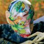 Buddha Garden Tattoo Doll Posable Figure Hand carved painted wood Bali art