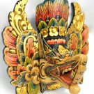 Balinese Ganesha Mask Wall Hanging Hand Carved wood Elephant God Bali Hindu art