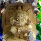 Ganesha Statue Remover of Obstacles Carved wood sculpture Balinese Hindu Art