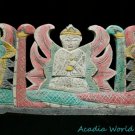 Balinese Wall art Panel architectural Relief Dragon Naga carved wood Bali